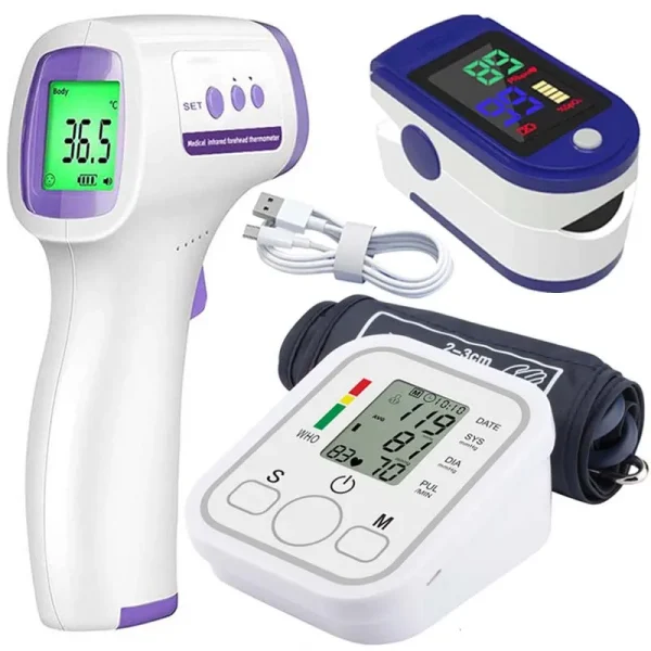 LCD Portable Health Care Pulse Meter BP Monitor